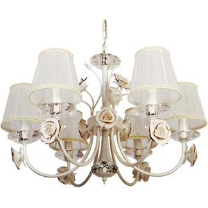 Подвесная люстра 2031/6 (cream pearl) Abrasax с розой