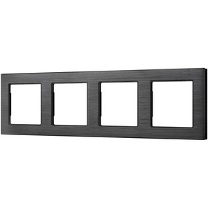 Рамка алюминиевая FRM-PRESTO-ALS-4-BK Arlight 043862