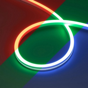 Светодиодная лента герметичная MOONLIGHT-PRO-SIDE-X360-12x17mm 24V RGB (12 W/m, IP67, 10m, wire x2) (Arlight, Вывод боковой) 055317