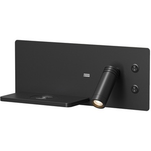 Спот светодиодный с беспроводным ЗУ и USB-портом левый Denkirs Chargelux DK5092-BK