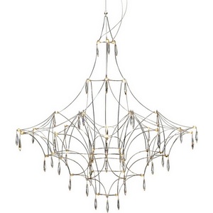 Люстра led подвесная с хромированной арматурой Delight Collection Lucciola 9176P/S silver