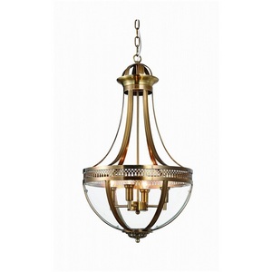 Подвесная люстра Delight Collection Capitol KM0287P-4 antique brass