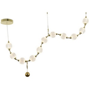 Подвесная люстра светодиодная из бусин Delight Collection Elliot Diamante MD20001012-11A gold