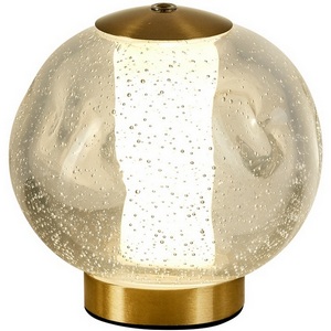 Интерьерная настольная лампа светодиодная Delight Collection OD2437 OT2437-T brass/clear