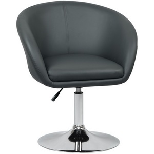 Кресло дизайнерское (серый)  8600-LM 8600-LM, цвет сиденья серый, основания хром