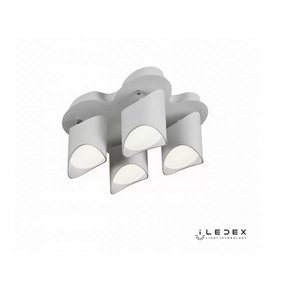 Потолочная люстра светодиодная диммируемая с пультом 8189-4-X-T WH iLedex Nova