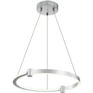 Подвесная люстра (+ночной режим) с пультом светодиодная (14015/1P Silver) Indigo Circolato V000078L кольцо