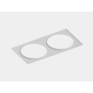 Рамка двойная квадратная белая Lumker Combo Mini 2.0 C-2MINI-FR2S-WH