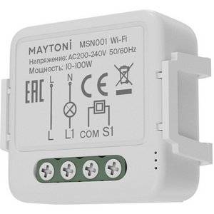 Wi-Fi выключатель одноканальный (без нуля) Maytoni Wi-Fi Модуль MSN001 (Умный дом)