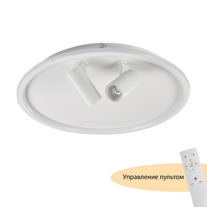 Потолочный светодиодный светильник круглый с пультом со спотами MyFar Фокус MR9050-CL