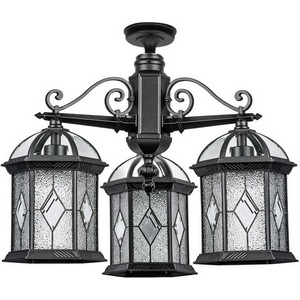 Потолочный светильник уличный IP44 Oasis Light SORENTO 92670A/3 Bl в виде фонаря