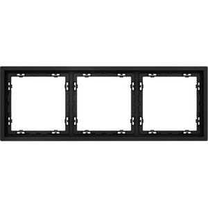 Рамка на 3 поста (черный матовый) Voltum S70 VLS100308