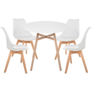 Обеденная группа  Номиа 90 white / wood