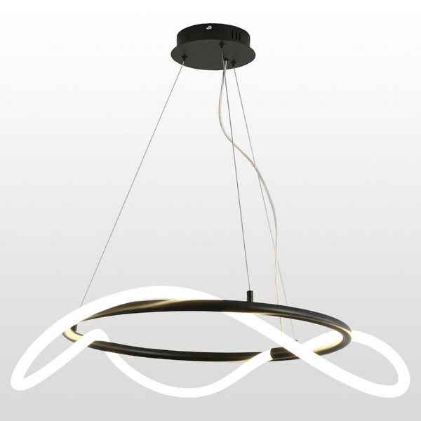 Люстра led для спальни IP21 светодиодная Lussole Loft River LSP-8391 кольцо  фото